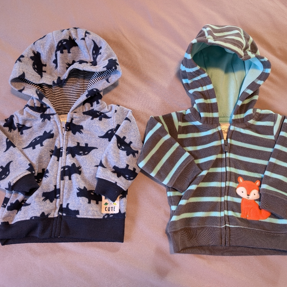 Newborn zip up fleece